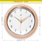 Infinity Instruments Retro Round Peach Fuzz - 9.5in Retro Metal Wall Clock 10940PF - alternate 7
